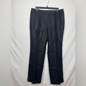 Talbots Pure Irish Linen Black Wide Leg Pants Size 12 Petite